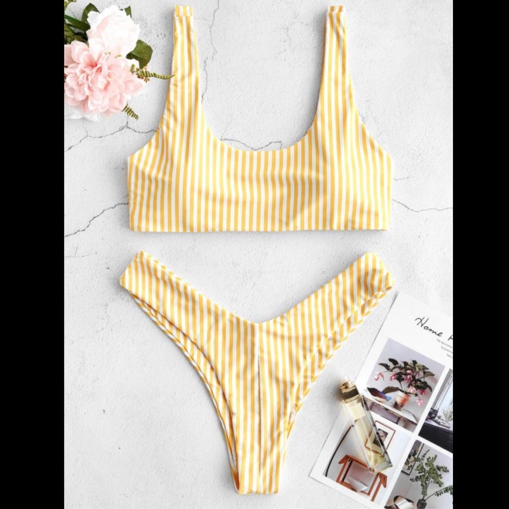 Striped bikini